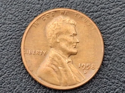 1958-D Wheat Penny Multiple Error Coin - Image 1 of 4