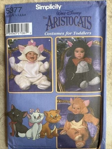 Disney Aristocats Toddler 1/2-4 Halloween Costumes Pattern 5377 UNCUT - Picture 1 of 3