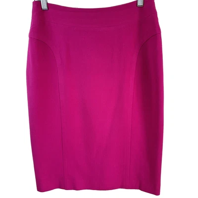 Falda lápiz forrada hasta la rodilla fucsia para mujer ETCETERA talla 2 Foto 1 de 4