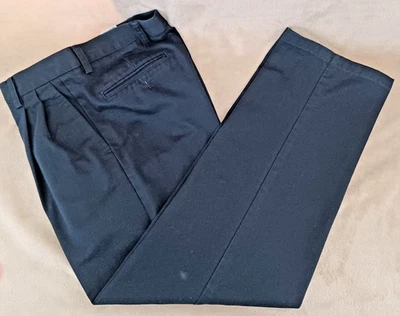EUC Docker's Classic Fit Pleated Pants Men's Size 29x30 Black - Image 1 of 4