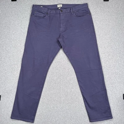 Pantalones de mezclilla rectos Todd Snyder para hombre 40x32 (41x32) púrpura elástico 5 bolsillos Foto 1 de 4