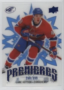 Radiocontrol novato 2024-25 Upper Deck Ice Premieres azul/399 Lane Hutson #232 - Imagen 1 de 3