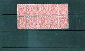 GB Downey Hd 1d die II wmk crown SG 341 blk of 10 fine U/M (see below), cat £50+ - Picture 1 of 2