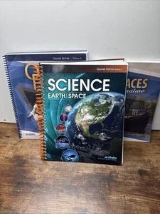 ABeka 8th Grade Of Places Literature Teacher Edition Volume 1&2 And Science 1 &2 - Picture 1 of 7
