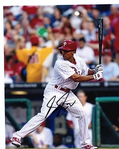 BEN  REVERE   PHILADELPHIA  PHILLIES   SIGNED  AUTOGRAPHED  8X10  PHOTO - Picture 1 of 1