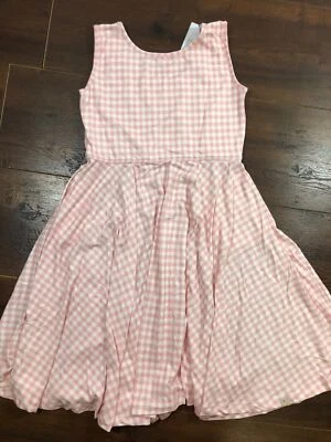 Omi Jo Size 11/12 Pink Lady Plaid Buffalo Knit Empire Dress - Image 1 of 3
