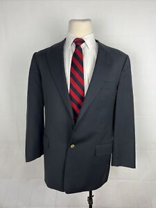 Gieves & Hawkes Men's Navy Blue Solid Wool Blazer 40R $1,395