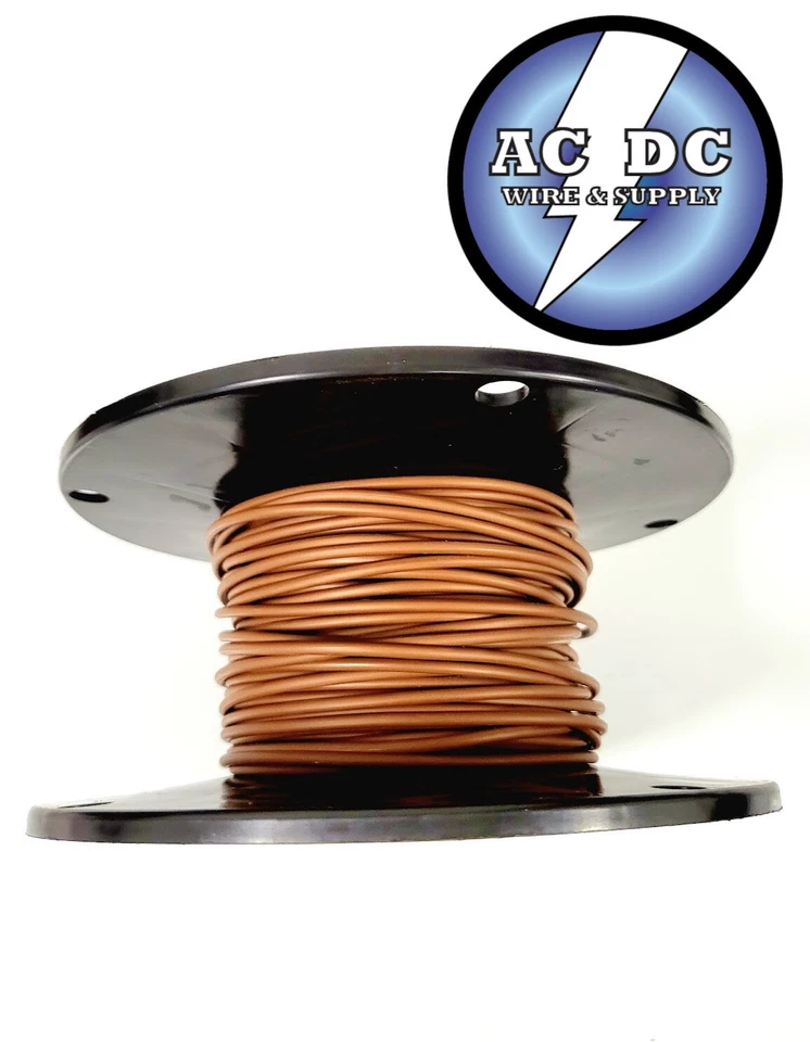 CABLE DE ALTA TEMPERATURA AUTOMOTRIZ CALIBRE 16 GA GXL - 500 FT - MARRÓN Foto 1 de 1