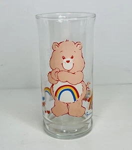 Pizza Hut 1983 Care Bears Limited Edition Rainbow Cheer Bear Glass *NO Chips* - Picture 1 of 10