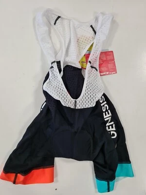 Madison Genesis Padded Fahrrad Trägerhose, Radfahren, Kinder, Jugend Fit.