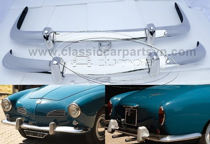 Parachoques Volkswagen Karmann Ghia estilo euro (1955 - 1966) nuevos Foto 1 de 4