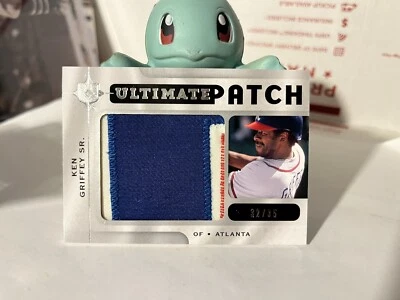2009 Upper Deck UD Ultimate Collection Ken Griffey Sr Jumbo Braves Patch #’d 35 - Image 1 of 2