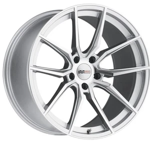 19x9 Cray Spider 5x120.65 Rims +50 Silver Wheels (Set of 4) - Picture 1 of 3