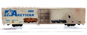 N WALTHERS CRYOGENIC REEFER ARTCICAR GARX 68078 WEATHERED GRAFFITI - Picture 1 of 2