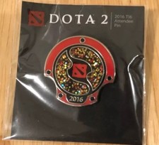 Dota 2 TI6 Attendee Aegis Pin New The International Valve Steam Artifact Dota2