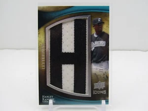 HANLEY RAMIREZ 2009 UPPER DECK ICONS LETTERMAN PATCH! #32/35! FLORIDA MARLINS! - Picture 1 of 2