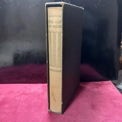 The Age Of Fable by Thomas Bulfinch 1942 w Dust Jacket The Heritage Press Foto 1 de 4
