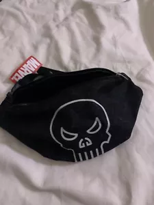 MARVEL Punisher Black Fanny Pack Waist Belt Bag - Picture 1 of 9