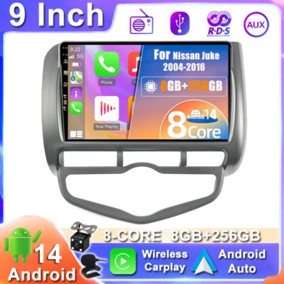 Für Honda Fit/Jazz/City 2002-2007 Android 14 Autoradio CarPlay Navi GPS 8G+256GB - Bild 1 von 4