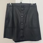 Express Women Skirt Size 6 Fax Leather Black Color