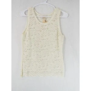 Vintage Victoria Secret Lace Tank Ivory Size L Made in USA Wedding Lingerie NEW - Picture 1 of 6