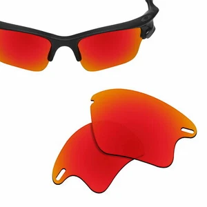 Polarized Replacement Lenses for-OAKLEY Fast Jacket XL Sunglasses Orange Red - Picture 1 of 5