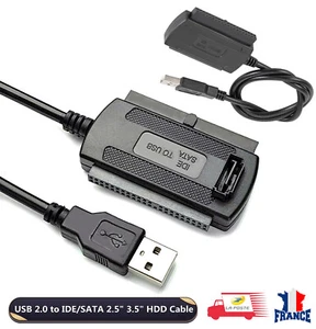 USB 2.0 auf IDE SATA 3,5" 2,5" Adapterkabel Konverter Festplatte HDD - Bild 1 von 6