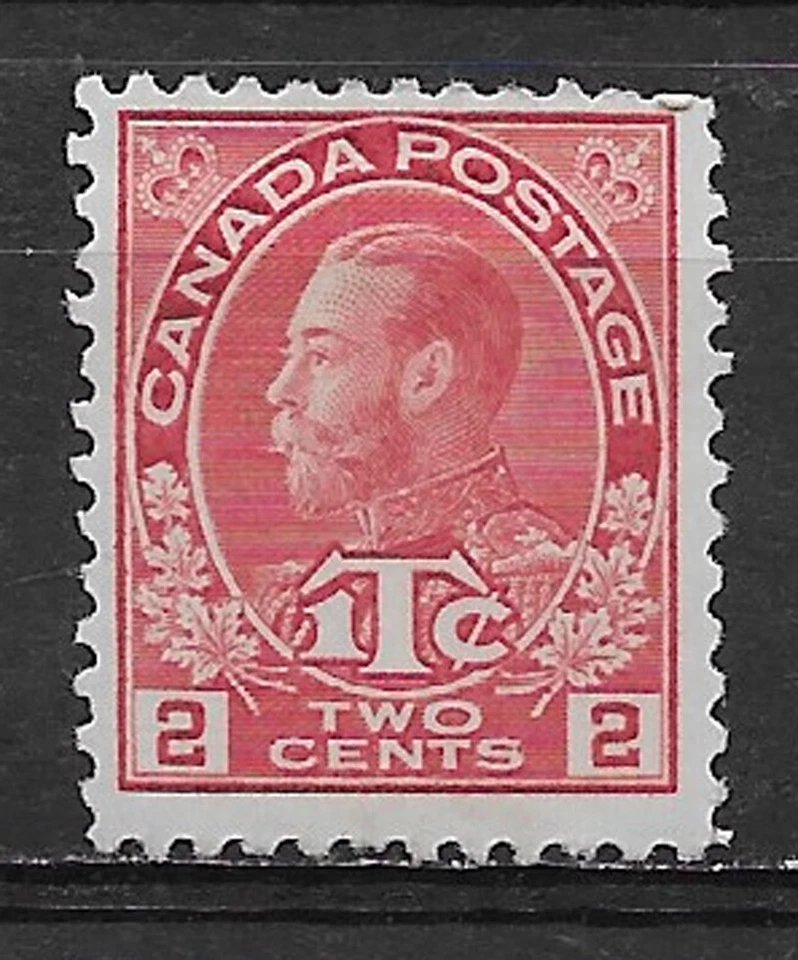 CANADA , 1916 , GEORGE V , WAR TAX , MR3 , 2c+1c STAMP , PERF , VLH , CV$17.50 - Image 1 of 1
