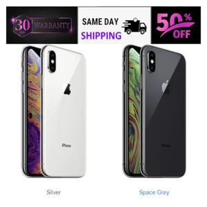 Apple iPhone XS 64GB 256GB Space Gray, Silver Unlocked & T-Mobile, AT&T, Verizo - Picture 1 of 9