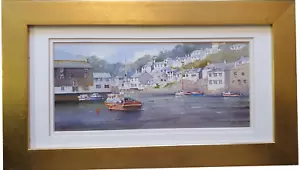 Ken Burton - Polperro, Cornwal - Original Watercolour Painting, Signed and Frame - Picture 1 of 8