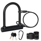 Bike lock Heavy duty ebike lock U lock strong extension chain 5ft Security Cable