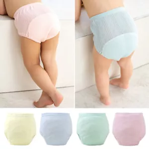 Baby Kids Waterproof Reusable Cotton Infant Potty Training Pants Nappy Children~ - Picture 1 of 29