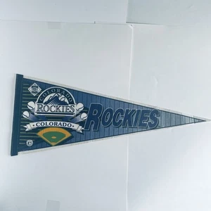 1990's Vintage Colorado Rockies Team Pennant Wincraft MLB 29" Coors Field USA - Picture 1 of 6