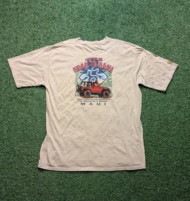 Crazy Shirt Size XXL I Survived The Road To Hana Jeep Maui Tee Beer Dyed Hawaii  - Image 1 of 4