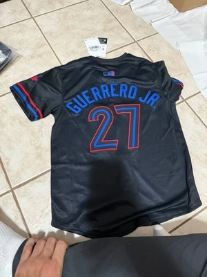 Nike Jóvenes Toronto Azulejos Vladimir Guerrero Azul Marino 2024 City Connect Limited Pl Foto 1 de 4