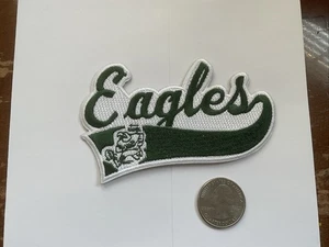 PHILADELPHIA Eagles Embroidered- Iron On Patch 4” X 2” - Picture 1 of 2