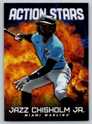 2023 Topps Update #AS-30 Jazz Chisholm Jr. Action Stars - Image 1 of 2