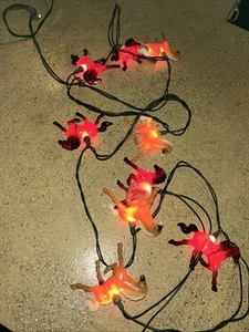 Cadena de luces River's Edge Products cuerda de caballo cuerda de 10' 9 caballos rancho granja 4H granero - Imagen 1 de 2