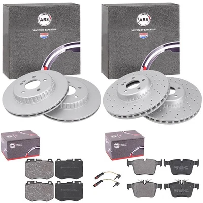 ABS BREMSSCHEIBEN + BELÄGE VORNE + HINTEN passend für MERCEDES C-KLASSE W205 - Bild 1 von 4