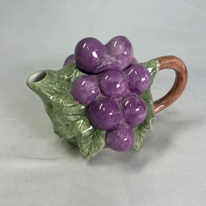 Vintage Jay Willfred by Andrea by Sadek Grape Creamer – Ceramic Majolica Style - Picture 1 of 13