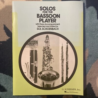 Solos For The Bassoon Player With Piano Accompaniment Schirmer BRAND NEW - Image 1 of 4