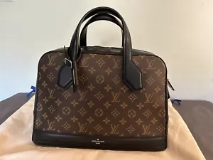 LOUIS VUITTON Dora MM Monogram LV Shoulder Bag Strap Black Speedy Satchel Tote - Picture 1 of 12