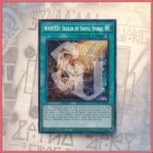 YuGiOh WANTED: SEEKER OF SINFUL SPOILS AGOV ▪️ SEC ▪️ 1ST ED🔥