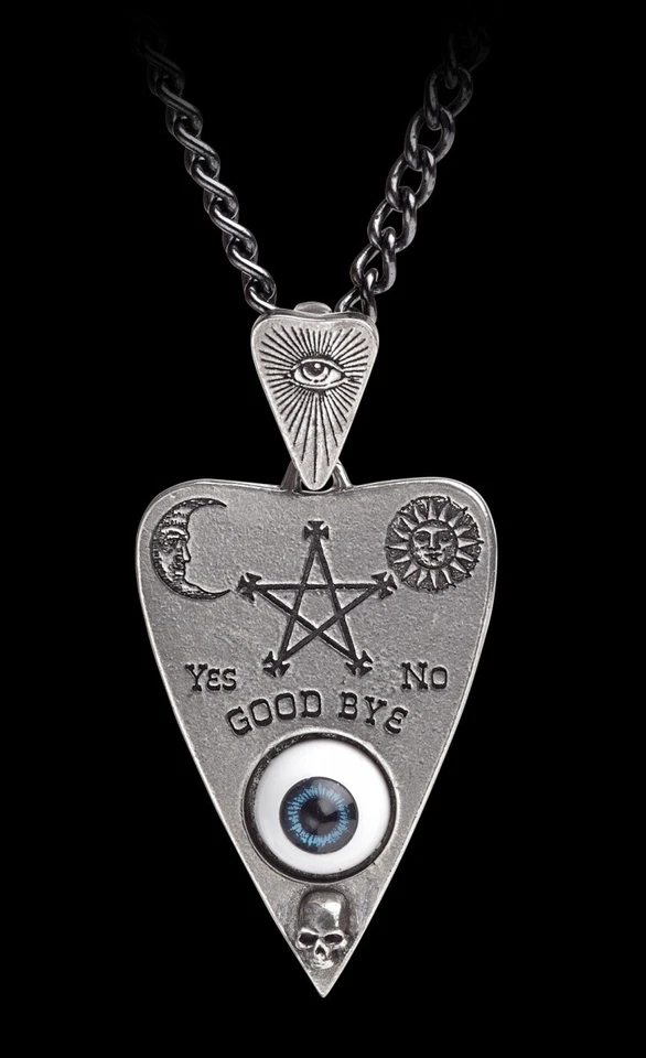 Alchemy Gothic Halskette - Planchette - Fantasy Magie Hexenbrett Anhänger Kette - Bild 1 von 1