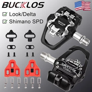 Pedales de doble función Shimano SPD/LOOK Delta System MTB tacos de bicicleta de carretera - Imagen 1 de 16