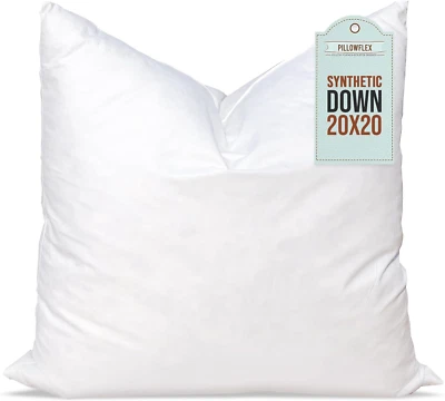 Synthetic down Pillow Insert - 20X20 down Alternative Pillow, Ultra Soft Body Pi - Image 1 of 4