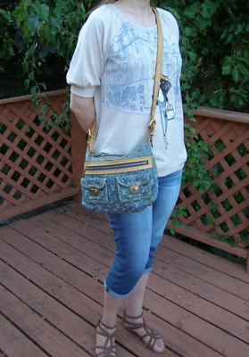 💎DESCONTINUADO 💎 BANDOLERA LOUIS VUITTON MONOGRAMA DENIM HOLGADA Bolso Mensajero Foto 1 de 4