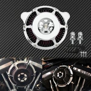 Chrome First Stage Air Cleaner Air Filter Fit For Harley FLHTK FLHR 2017-2020 - Picture 1 of 9