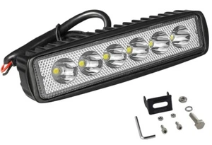 Barra LED 6 pulgadas 18W punto de trabajo barra lámpara de conducción carretera camión coche barco paquete de 2 - Imagen 1 de 6