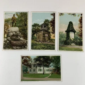 4 Lexington, MA Massachusetts Vintage Postcards, Phostint - Monuments/Landmarks - Picture 1 of 8